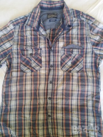 2 бр. ризи къс ръкав на квадратчета XSIDE размер М-L, снимка 6 - Ризи - 33955552