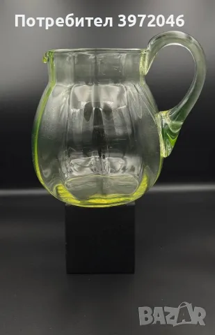 Ураново стъкло / антикварни кани / , снимка 6 - Антикварни и старинни предмети - 49463469