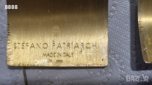 Stefano Patriarchi позлатени сребърни обеци проба 925 , снимка 3 - Обеци - 44232619