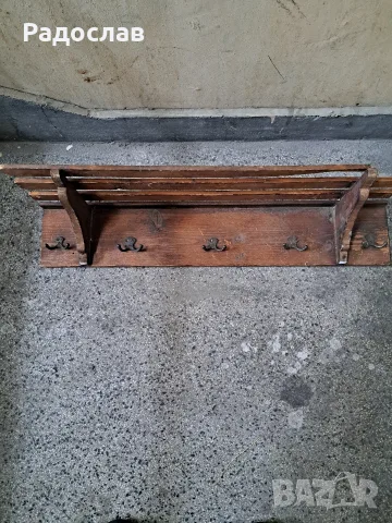 Стара дървена закачалка , снимка 3 - Закачалки - 55805239