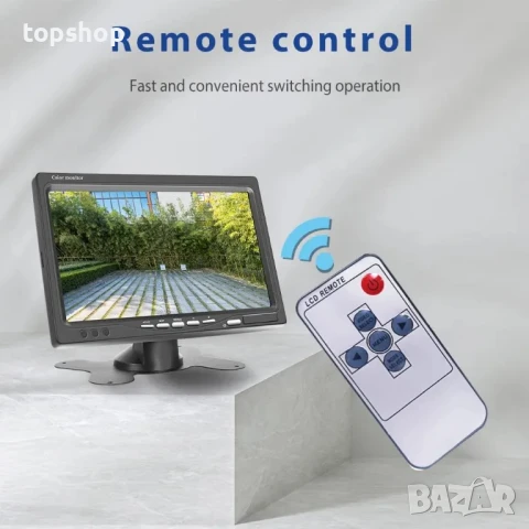 НОВ комплект задна камера с монитор Hikity, водоустойчива 18 IR LED нощно виждане, 7" монитор..., снимка 4 - Аксесоари и консумативи - 50542358