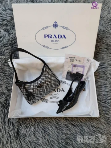 обувки на ток prada, снимка 4 - Дамски обувки на ток - 50877235
