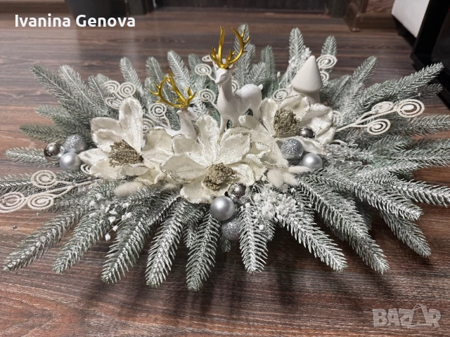 Коледна декорация Елени, снимка 4 - Декорация за дома - 52635249