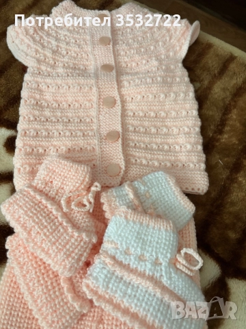 Бебешки плетени комплекти , снимка 6 - Комплекти за бебе - 52097444
