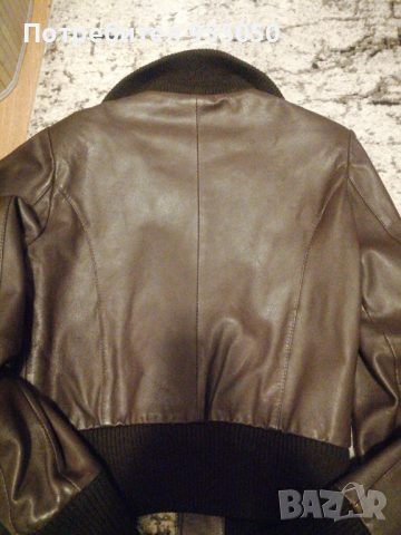 Дамско кожено яке, снимка 3 - Якета - 36129012