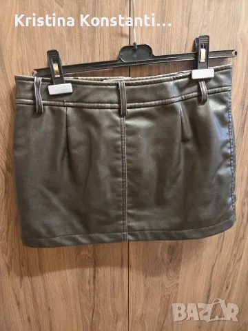 Кожена пола Zara, снимка 2 - Поли - 56235238