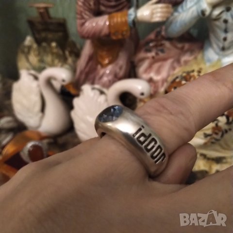 JOOP сребърен пръстен с естествен топаз , снимка 2 - Пръстени - 41937256