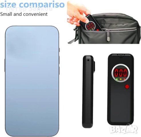 Алкохолен тестер, LCD алкотестер, дихателен тестер, снимка 3 - Друга електроника - 42726300