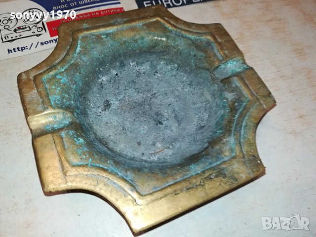 ПЕПЕЛНИК МЕД МЕСИНГ ОТ ГЕРМАНИЯ 2407231547, снимка 10 - Антикварни и старинни предмети - 41644257