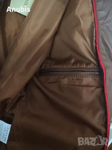 Chyston Raphaël | НОВО с етикет | 100% овча кожа | Cognac | M, снимка 3 - Якета - 55775634