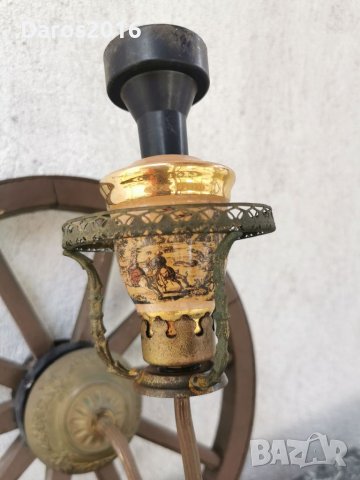 Страхотна стенна лампа, аплик , снимка 3 - Антикварни и старинни предмети - 41499494