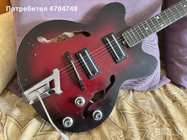 Ретро електрическа китара Кремона, снимка 2 - Китари - 53757441