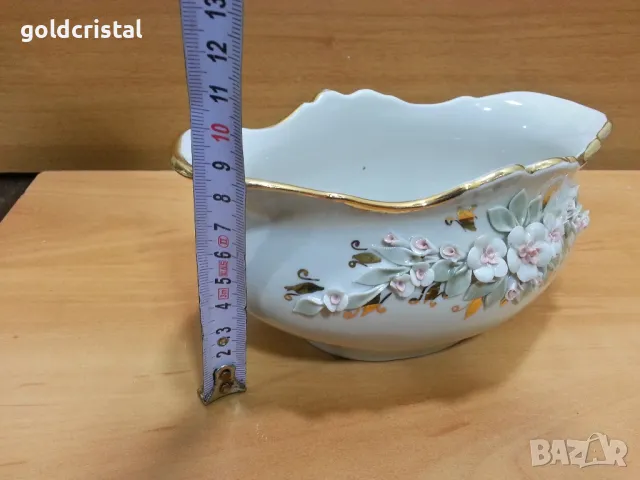 Стар руски порцелан купа фруктиера , снимка 5 - Антикварни и старинни предмети - 49691311