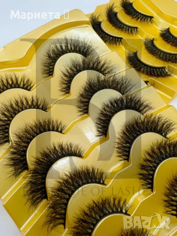 3D мигли естествен косъм • 𝟎𝟎𝟐 •, снимка 2 - Козметика за лице - 51200112