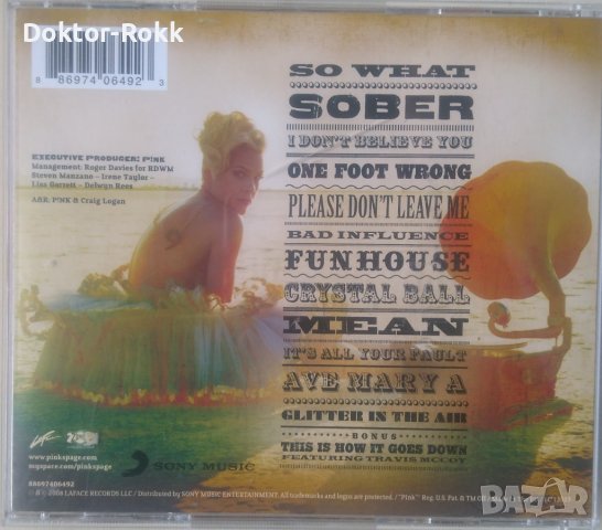 P!NK – Funhouse (2008, CD), снимка 2 - CD дискове - 39127331