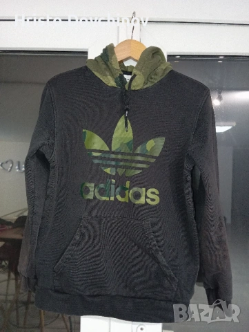 Adidas Originals суитшърт с качулка – камуфлажно лого, размер M, снимка 2 - Суичъри - 53155760