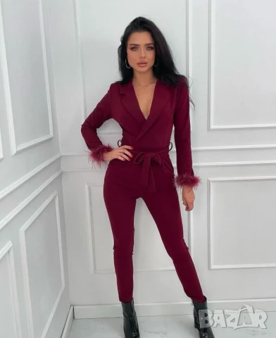 🎀Дамски гащеризон с нежни пера 