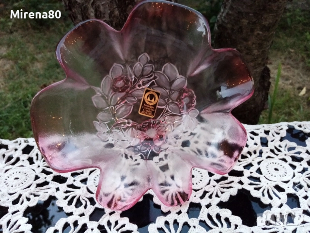 * Walther Glass * - кристална купа ! Нова !, снимка 4 - Чинии - 51446654