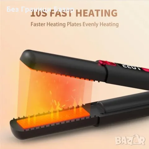 Нова Безжична 2 в 1 преса и маша за коса жени с USB и батерия 4500mAh, снимка 3 - Преси за коса - 49606012