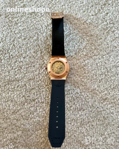 Автоматичен Часовник Hublot Classic Fusion Skeleton Black / Самонавиващ механизъм, снимка 7 - Мъжки - 49382931