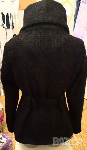 "Amisu"-черно късо палто, снимка 5 - Палта, манта - 38969635