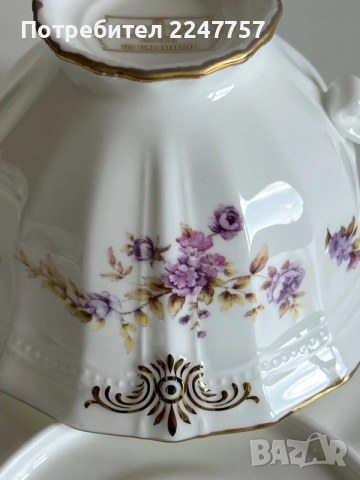 Елегантен порцеланов двоен сет за чай "SD Luxury" Bone China, снимка 13 - Антикварни и старинни предмети - 56097286