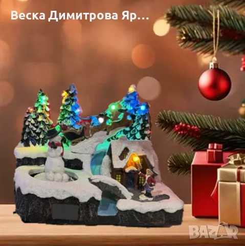 Вълшебна Коледна сцена - нежен чар и празнично вълшебство, снимка 5 - Декорация за дома - 47557670