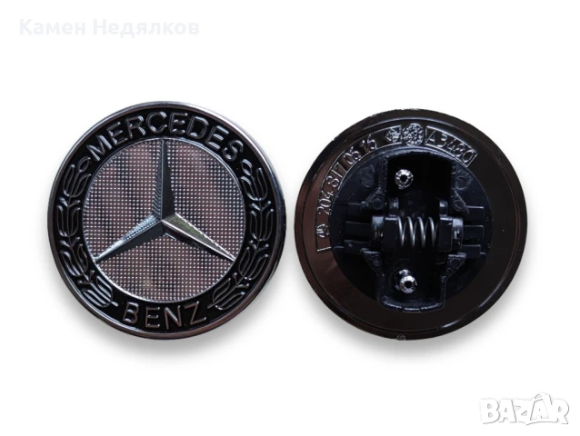 Емблема за преден капак тип тапа Мерцедес Брабус 57mm Синя/Черна A2048170616 Mercedes-Benz Brabus, снимка 3 - Аксесоари и консумативи - 29792928