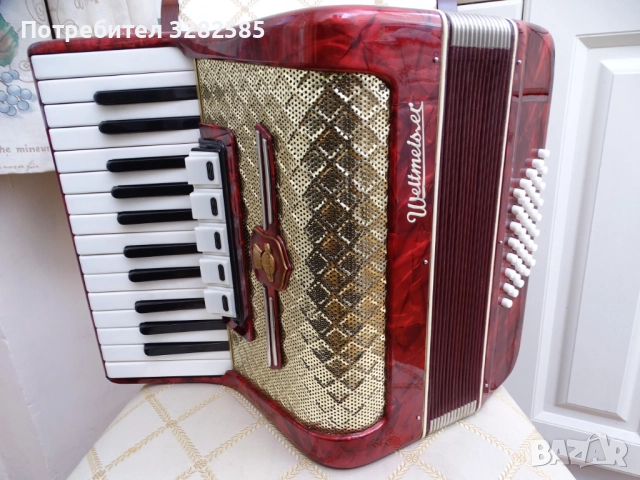 Акордеон Велтмайстер 40 баса, снимка 2 - Акордеони - 52131006