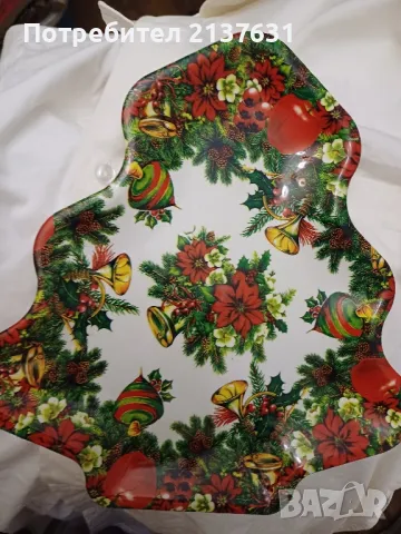 НОВ  ! КОЛЕДЕН ПОДНОС , снимка 1