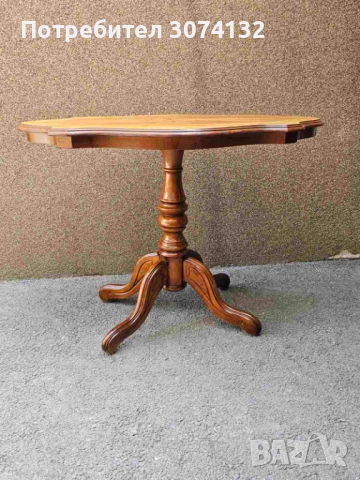 Масичка с интарзия, снимка 2 - Маси - 51395977