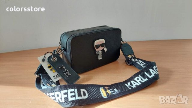 Черна чанта Karl Lagerfeld код SG239, снимка 2 - Чанти - 38177674