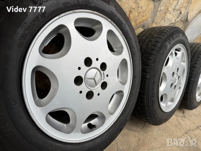 Оригинални алуминиеви джанти за Mercedes 15” 5x112 / W210 / E-Class / Мерцедес, снимка 3 - Гуми и джанти - 50963766