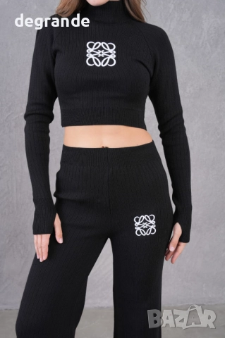 Дамски рипсен сет Loewe с ефектен ръкав