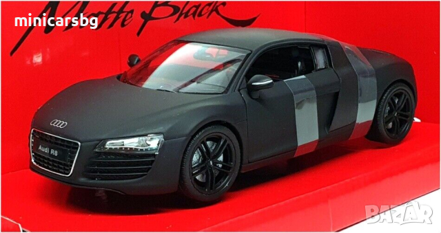 1:24 Метални колички: Audi R8 - Welly, снимка 1