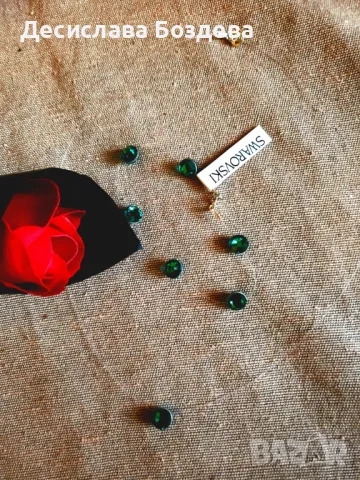 Гривна на корда с кристали SWAROVSKI , снимка 1