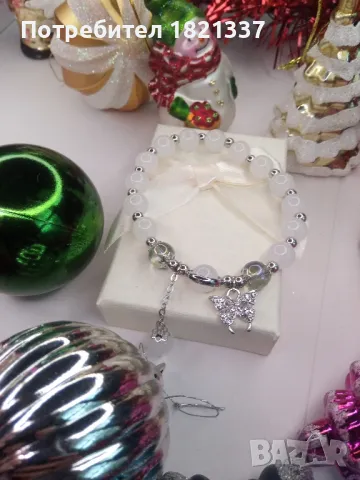 Гривна от мъниста планински кристал 