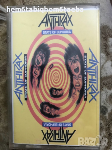 РЯДКА КАСЕТКА - ANTHRAX - State of Euphoria, снимка 1