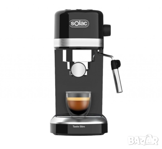 Машина за еспресо Solac Taste Slim Black CE4510 (С дефект отзад на резервоара  за водата и по кашона, снимка 6 - Друга електроника - 52012886