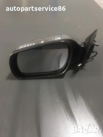 Огледало за предна лява врата сребрист цвят за Mazda 6 (2002-2007) G28A, 012220
