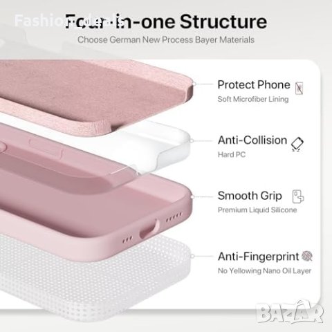 Нов iPhone 15 6.1 инча Премиум Силиконов Калъф + 2 Стъклени Протектора, снимка 4 - Калъфи, кейсове - 42683858