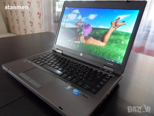 Продавам лаптоп HP ProBook 6470b/i5up3.10ghz/мат14сКам/250gb/4gb/НоваБат/Профилактиран  , снимка 1