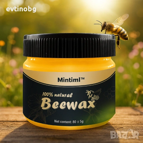 Вакса от пчелен восък за дърво/ Този пчелен восък може да проникне в дълбочина и да осигури защитно 