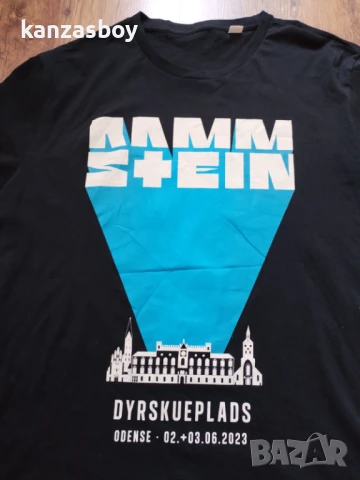 rammstein 2022 tour dyrskueplads odense tshirt - мъжка колекционерска тениска 3ХЛ, снимка 2 - Тениски - 51182614