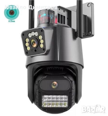 БЕЗЖИЧНА WI-FI КАМЕРА P11 6MP, снимка 2 - IP камери - 56103526
