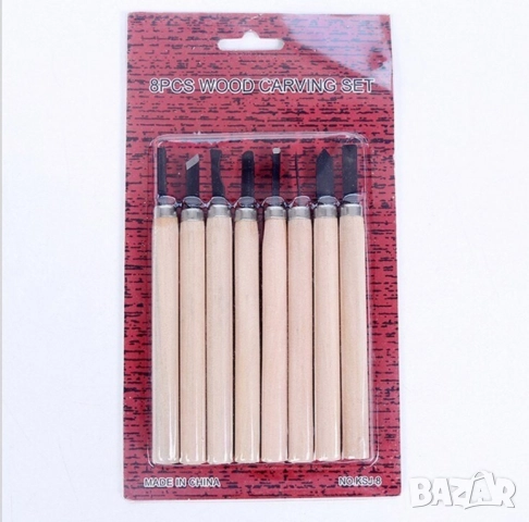 🛠️ Комплект от 8 резци за линолеум и дърво  