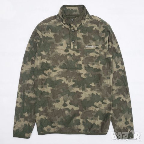 Eddie Bauer Камуфлажен Полар Блуза Пуловер (S)