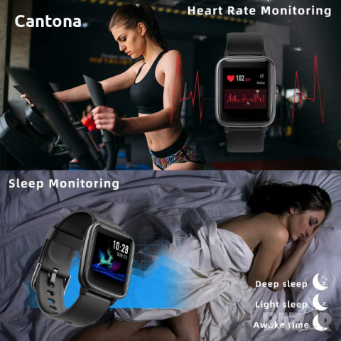 Смарт часовник, YONMIG фитнес тракер, IP68 Bluetooth Smartwatch с пулсомер/монитор на съня Крачкомер, снимка 3 - Смарт гривни - 36224065
