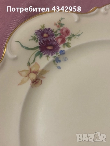 Hutschenreuther.1939-1964г. Порцеланова чиния., снимка 2 - Антикварни и старинни предмети - 52380855