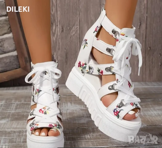 Сандали на платформа , снимка 6 - Сандали - 50664729